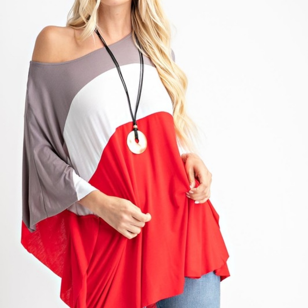 Ladies Color Block Top - Picture 2 of 2